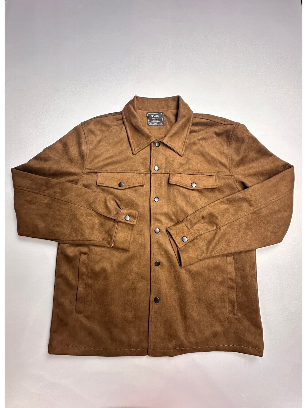 Nomad Tan Aguilar Lined Snaps Suede Jacket Size L